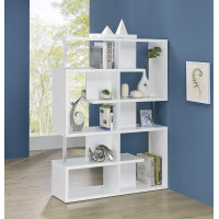 Coaster Furniture 800310 5-tier Bookcase White and Chrome